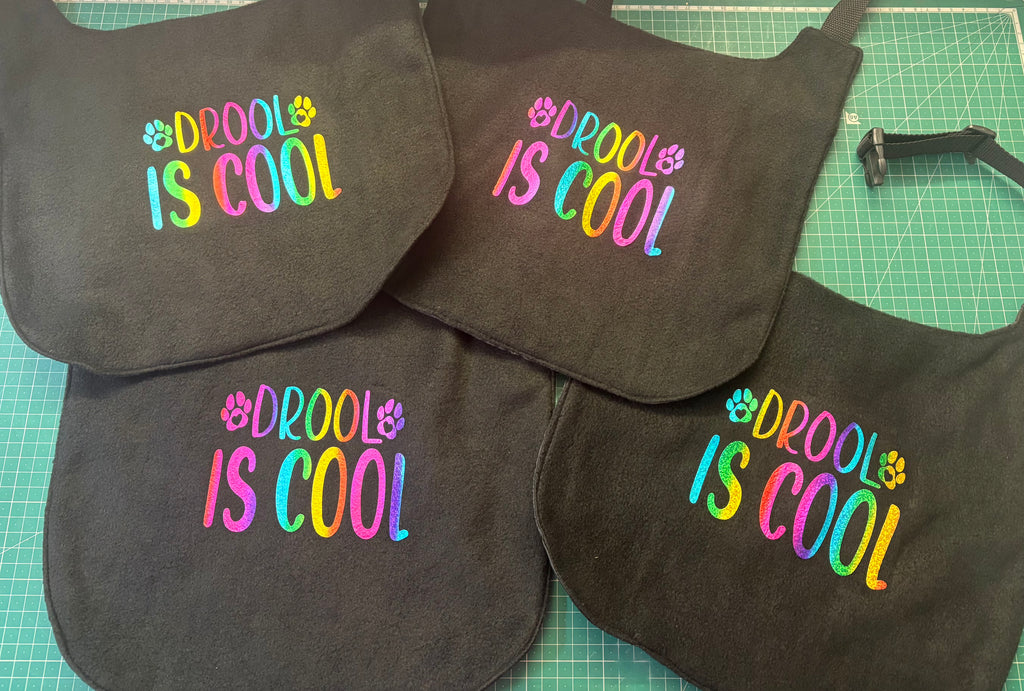 Large Breed Waterproof Dog Bib / Drool Is Cool