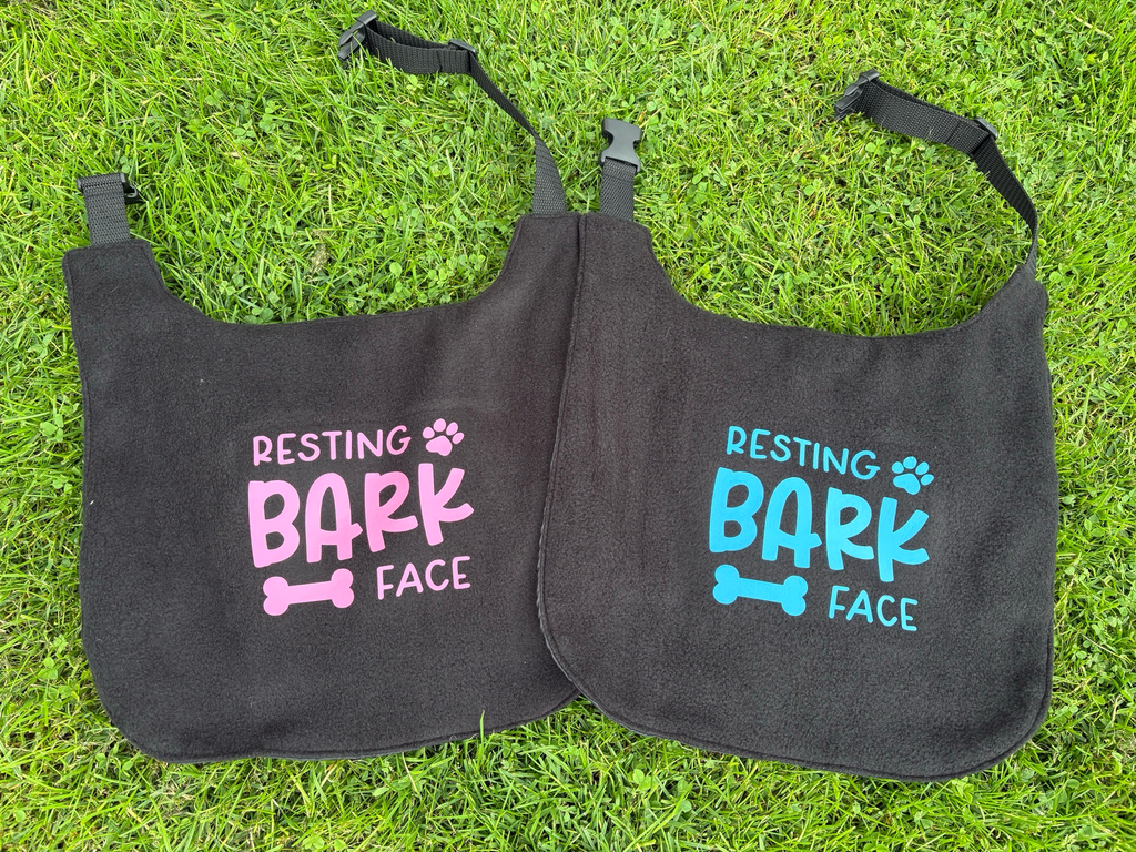 Large Breed Waterproof Dog Bib / Resting Bark Face