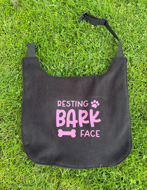 Large Breed Waterproof Dog Bib / Resting Bark Face