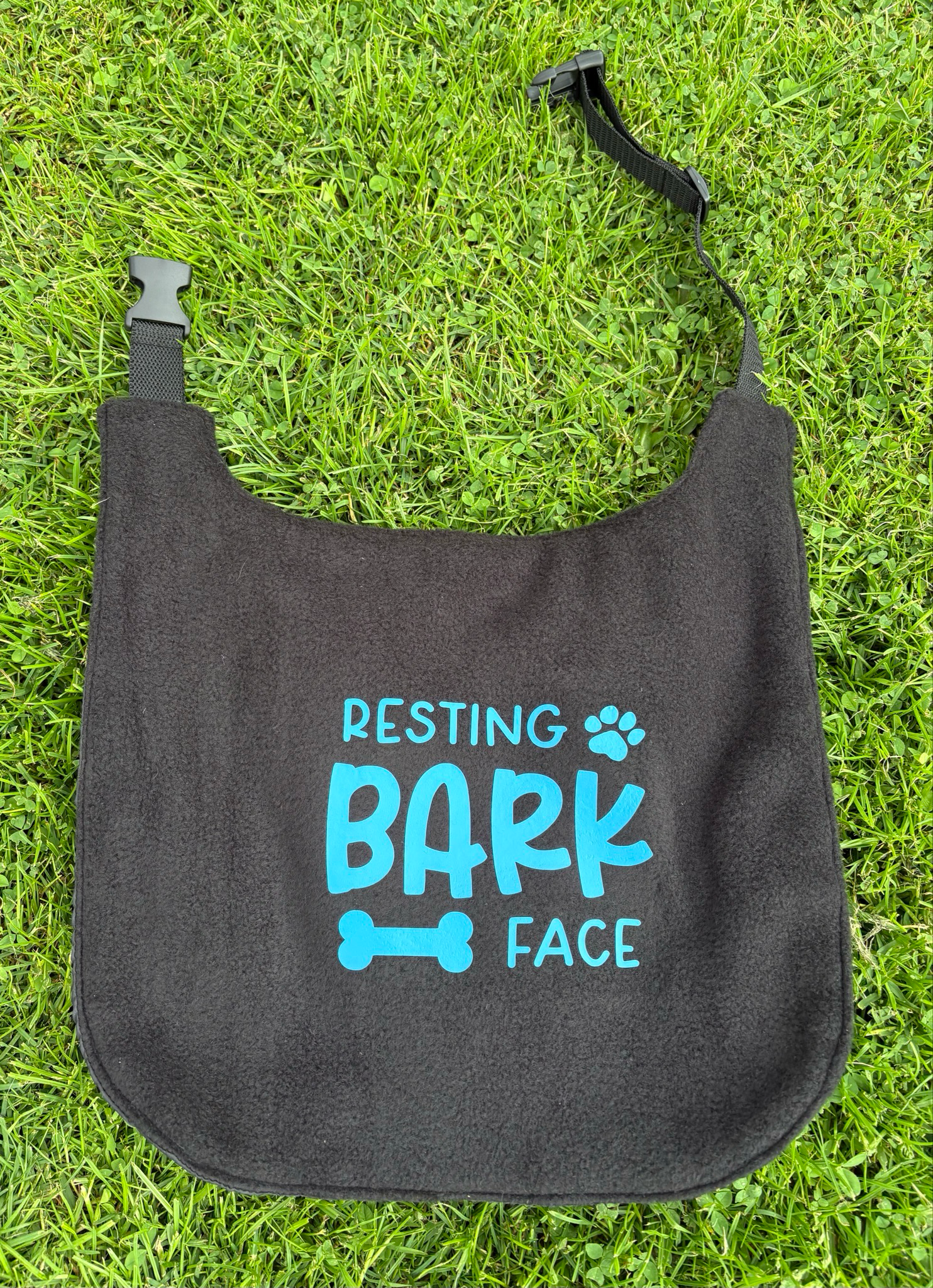 Large Breed Waterproof Dog Bib / Resting Bark Face